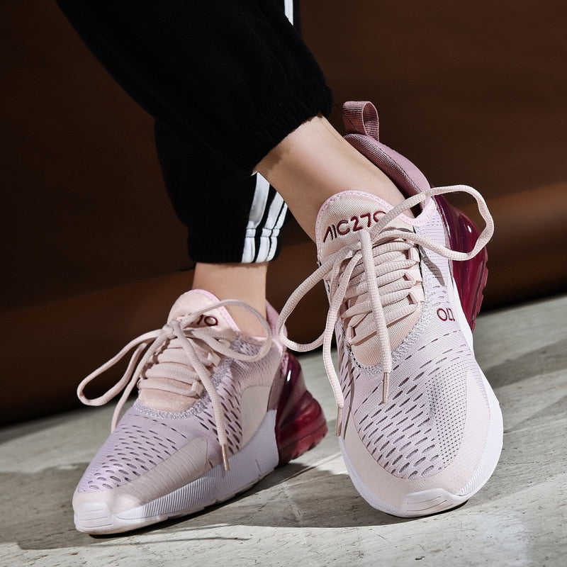 Sneakers Light Weight Running Shoes For Women Air Sole Breathable Running Shoes