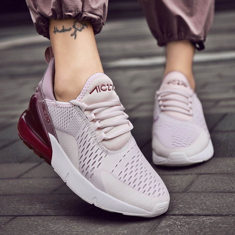 Sneakers Light Weight Running Shoes For Women Air Sole Breathable Running Shoes